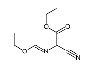 ethyl 2-cyano-2-(ethoxymethylideneamino)acetate结构式