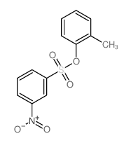 Benzenesulfonicacid, 3-nitro-, 2-methylphenyl ester结构式