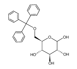 6-O-TRIPHENYLMETHYL-ALPHA-D-GLUCOPYRANOSE structure