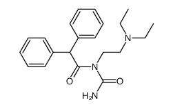 N-[2-Diaethylamino-aethyl]-N-[diphenyl-acetyl]-harnstoff结构式