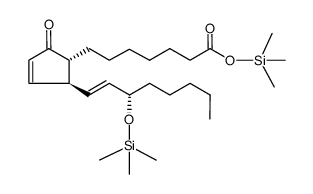 (13E,15S)-9-Oxo-15-[(trimethylsilyl)oxy]prosta-10,13-dien-1-oic acid trimethylsilyl ester structure