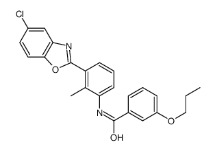 N-[3-(5-chloro-1,3-benzoxazol-2-yl)-2-methylphenyl]-3-propoxybenzamide结构式