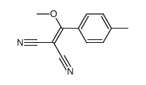 METHOXY(4-METHYLPHENYL)METHYLENE]PROPANEDINITRILE structure