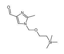 2-methyl-1-(2-trimethylsilanyl-ethoxymethyl)-1H-imidazole-4-carbaldehyde结构式