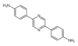 4-[5-(4-aminophenyl)pyrazin-2-yl]aniline结构式