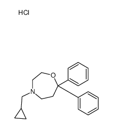 4-(cyclopropylmethyl)-7,7-diphenyl-1,4-oxazepane,hydrochloride结构式