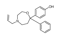 4-(7-phenyl-4-prop-2-enyl-1,4-oxazepan-7-yl)phenol结构式