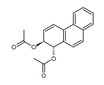 (+/-)-trans-1,2-Diacetoxy-1,2-dihydro-phenanthren结构式