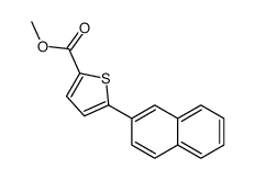 methyl 5-naphthalen-2-ylthiophene-2-carboxylate结构式