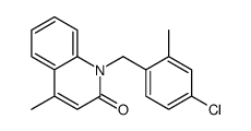 1-[(4-chloro-2-methylphenyl)methyl]-4-methylquinolin-2-one Structure