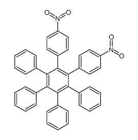 1,2-bis(4-nitrophenyl)-3,4,5,6-tetraphenylbenzene结构式