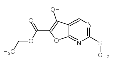 5-羟基-2-甲硫基呋喃并[2,3-d]嘧啶-6-甲酸乙酯图片