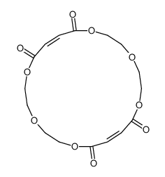 1,4,7,12,15,18-hexaoxacyclodocosa-9,20-diene-8,11,19,22-tetrone结构式