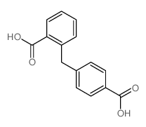 2-[(4-carboxyphenyl)methyl]benzoic acid structure