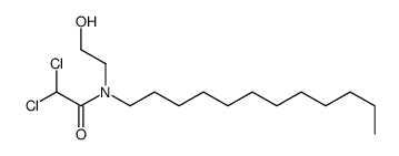 2,2-dichloro-N-dodecyl-N-(2-hydroxyethyl)acetamide结构式