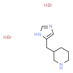 3-(1H-IMIDAZOL-4-YLMETHYL)PIPERIDINE 2HBR structure