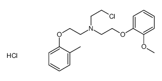 N-(2-chloroethyl)-N-[2-(2-methoxyphenoxy)ethyl]-2-(2-methylphenoxy)ethanamine,hydrochloride结构式