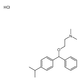 dimethyl-[2-[phenyl-(4-propan-2-ylphenyl)methoxy]ethyl]azanium,chloride结构式