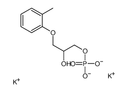 dipotassium,[2-hydroxy-3-(2-methylphenoxy)propyl] phosphate Structure