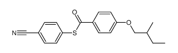 (S)-(4-cyanophenyl) 4-(2-methylbutoxy)thiobenzoate structure