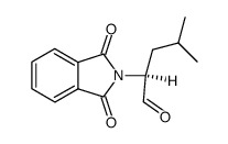 N-phthalyl-L-leucinal Structure