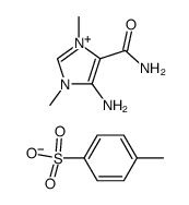 4-amino-5-carboxamido-1,3-dimethylimidazolium toluene-p-sulphonate Structure