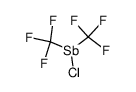 Bis(trifluormethyl)-chlorstiban结构式