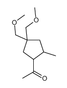 1-[4,4-bis(methoxymethyl)-2-methylcyclopentyl]ethanone结构式