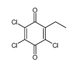 2,3,5-trichloro-6-ethylcyclohexa-2,5-diene-1,4-dione结构式