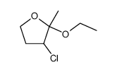 2-ethoxy-3-chloro-2-methyl-tetrahydro-furan Structure