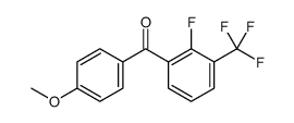 [2-fluoro-3-(trifluoromethyl)phenyl]-(4-methoxyphenyl)methanone结构式