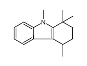 1,1,4,9-tetramethyl-3,4-dihydro-2H-carbazole结构式