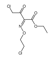 ethyl 2-(2-chloroethoxyimino)-3-oxo-4-chlorobutyrate结构式