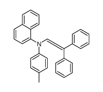 N-(2,2-diphenylethenyl)-N-(4-methylphenyl)naphthalen-1-amine Structure