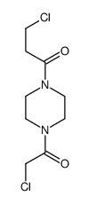 3-chloro-1-[4-(2-chloroacetyl)piperazin-1-yl]propan-1-one Structure