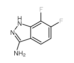 3-AMINO-6,7-DIFLUORO-1H-INDAZOLE structure