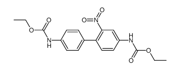 nitro-2 bis(ethoxycarbonylamino)-4,4' biphenyle结构式