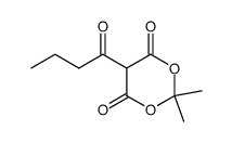 5-butyryl-2,2-dimethyl-1,3-dioxane-4,6-dione结构式