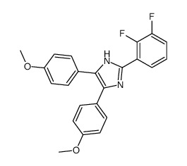 2-(2,3-difluorophenyl)-4,5-bis(4-methoxyphenyl)-1H-imidazole Structure