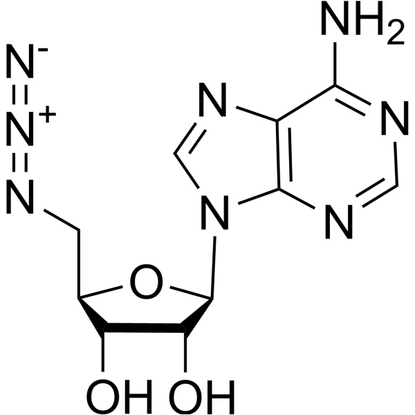 Adenosine,5'-azido-5'-deoxy- structure