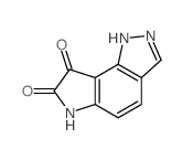 Pyrrolo[2,3-g]indazole-7,8-dione, 1,6-dihydro- Structure