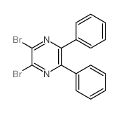 Pyrazine, 2,3-dibromo-5,6-diphenyl- Structure