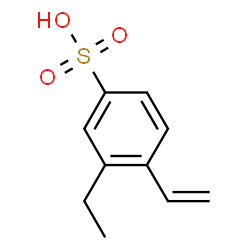 Benzenesulfonic acid, 4-ethenyl-3-ethyl- (9CI) structure