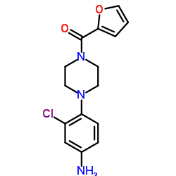 3-CHLORO-4-[4-(2-FUROYL)PIPERAZIN-1-YL]ANILINE structure