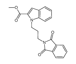 methyl 1-(3-phthalimidopropyl)indole-2-carboxylate Structure