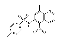 4-methyl-N-(8-methyl-5-nitroquinolin-6-yl)benzenesulfonamide结构式