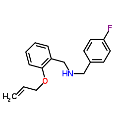 1-[2-(Allyloxy)phenyl]-N-(4-fluorobenzyl)methanamine Structure