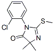 1-(2-Chlorophenyl)-4,4-dimethyl-2-(methylthio)-2-imidazolin-5-one structure