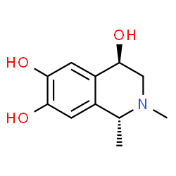 4,6,7-Isoquinolinetriol,1,2,3,4-tetrahydro-1,2-dimethyl-,trans-(9CI) Structure