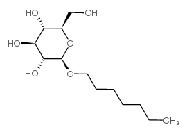 n-Heptyl β-D-glucopyranoside Structure